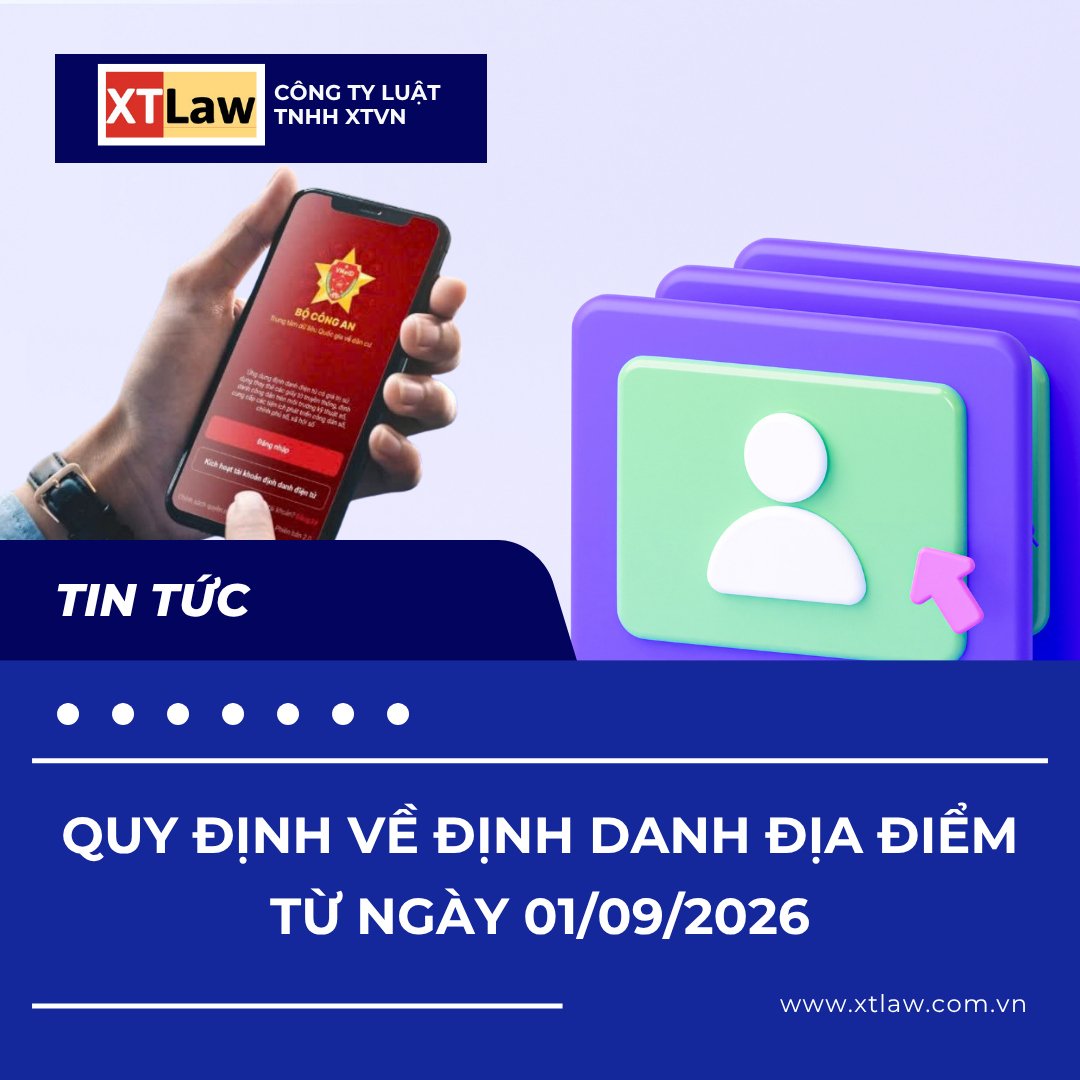 QUY ĐỊNH VỀ ĐỊNH DANH ĐỊA ĐIỂM TỪ NGÀY 01/09/2026