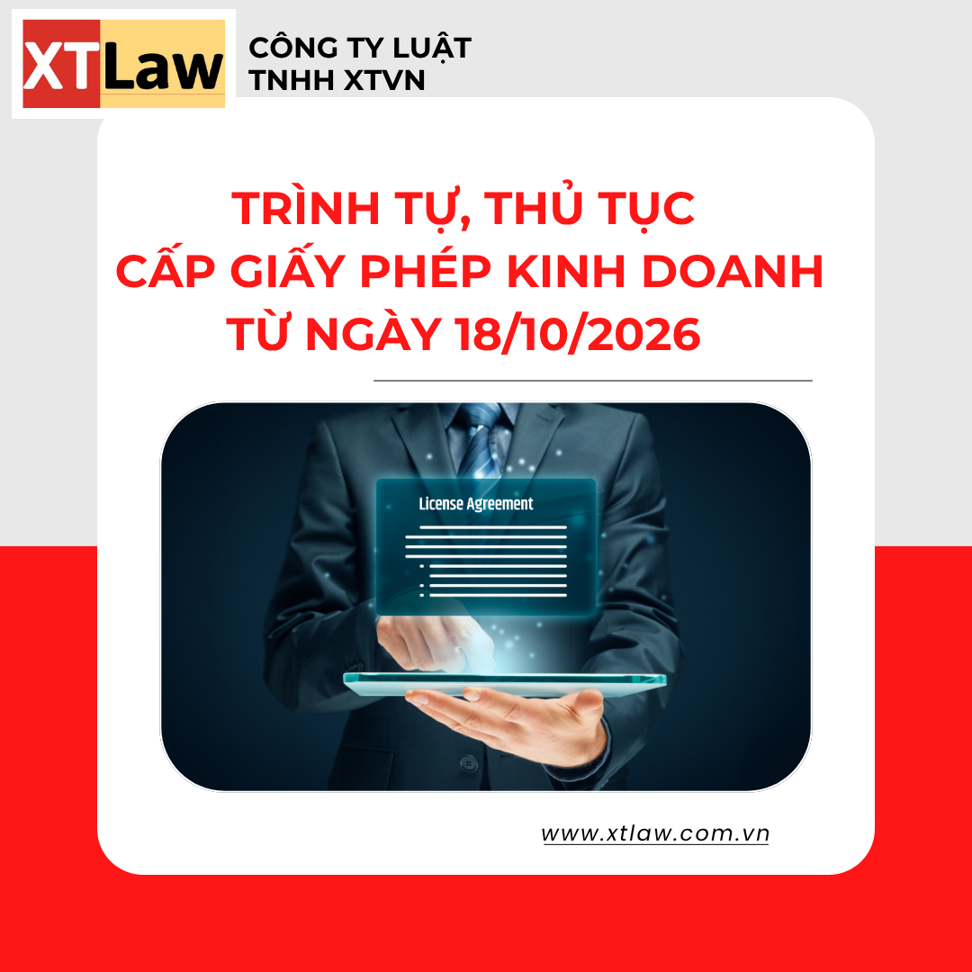 TRÌNH TỰ, THỦ TỤC CẤP GIẤY PHÉP KINH DOANH TỪ NGÀY 18/10/2026
