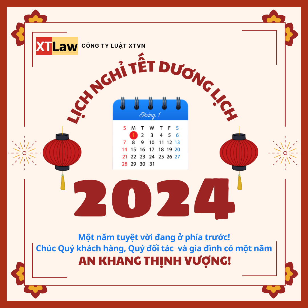 Thông báo lịch nghỉ Tết dương lịch 2024