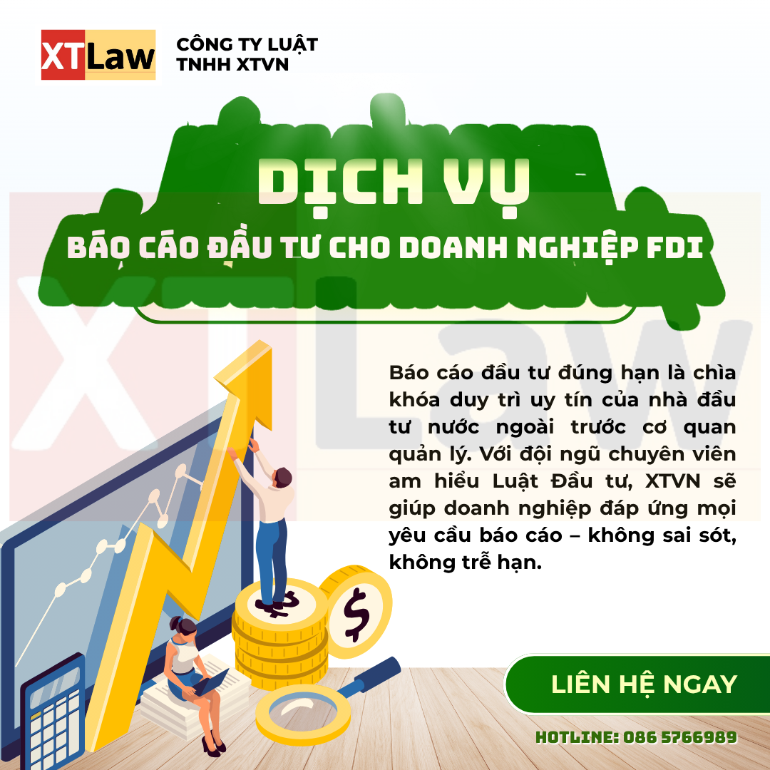 DỊCH VỤ BÁO CÁO ĐẦU TƯ CHO DOANH NGHIỆP FDI