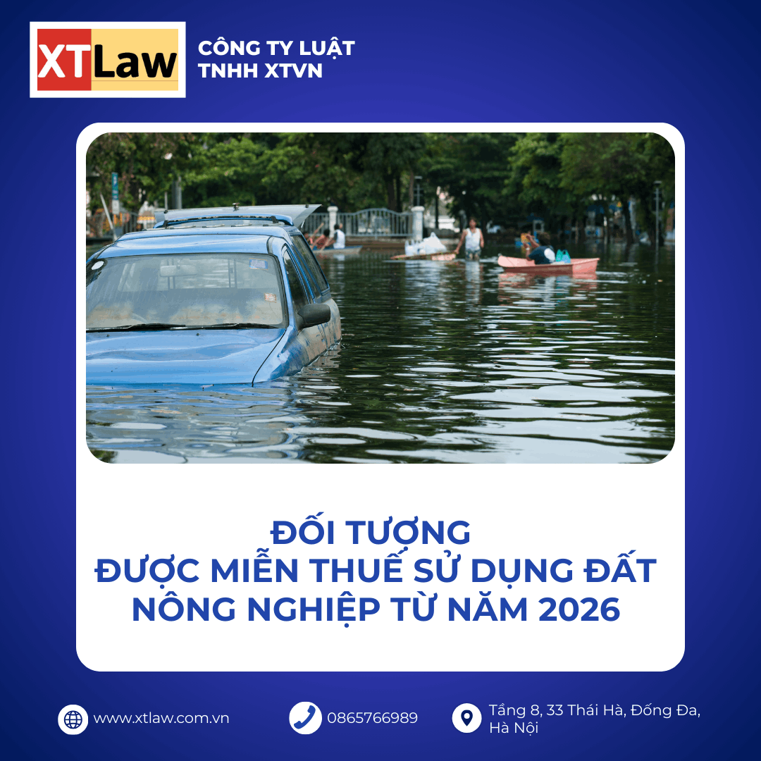 ĐỐI TƯỢNG ĐƯỢC MIỄN THUẾ SỬ DỤNG ĐẤT NÔNG NGHIỆP TỪ NĂM 2026