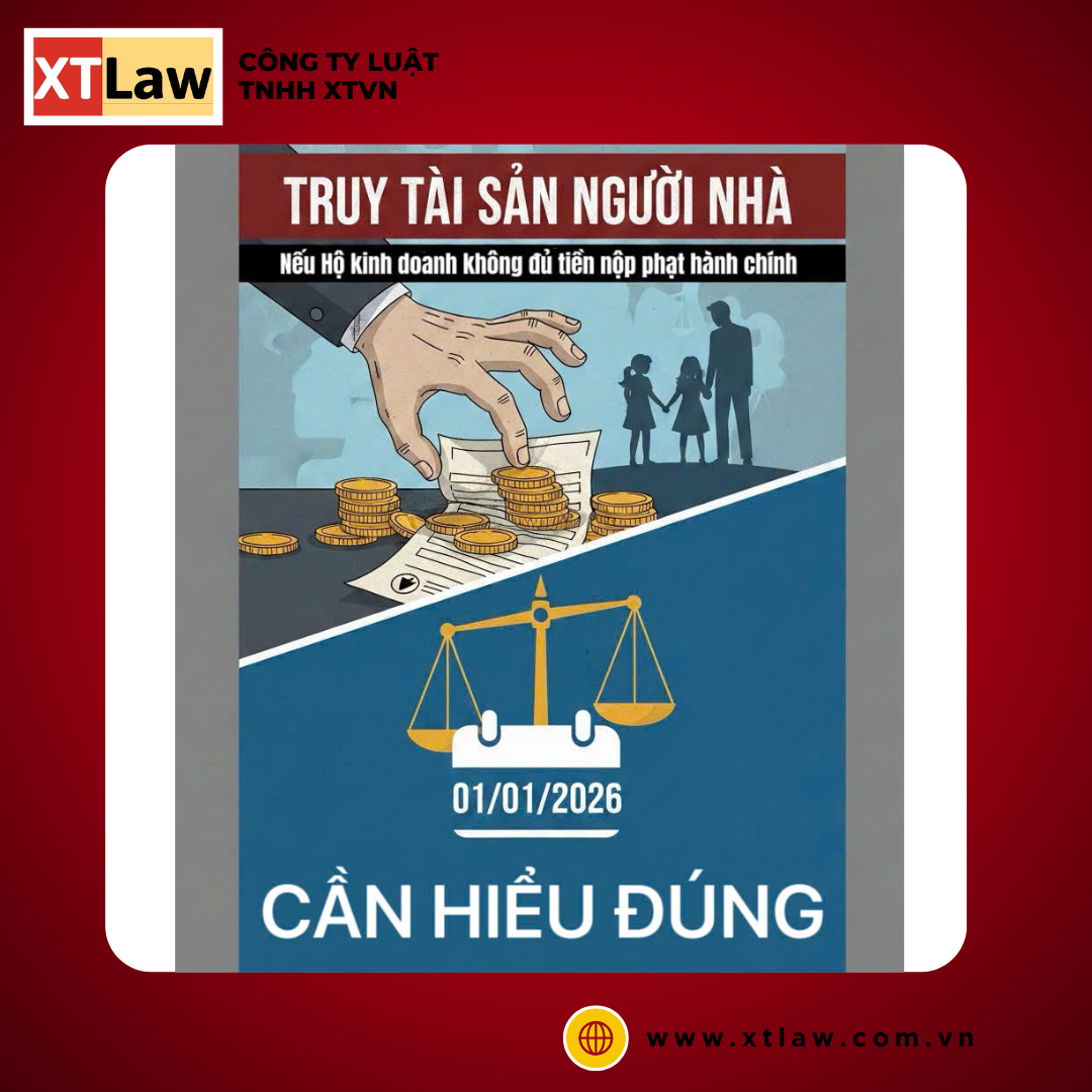 “TRUY TÀI SẢN NGƯỜI NHÀ” NẾU HỘ KINH DOANH KHÔNG ĐỦ TIỀN NỘP PHẠT HÀNH CHÍNH, TỪ 01/01/2026 – CẦN HIỂU ĐÚNG