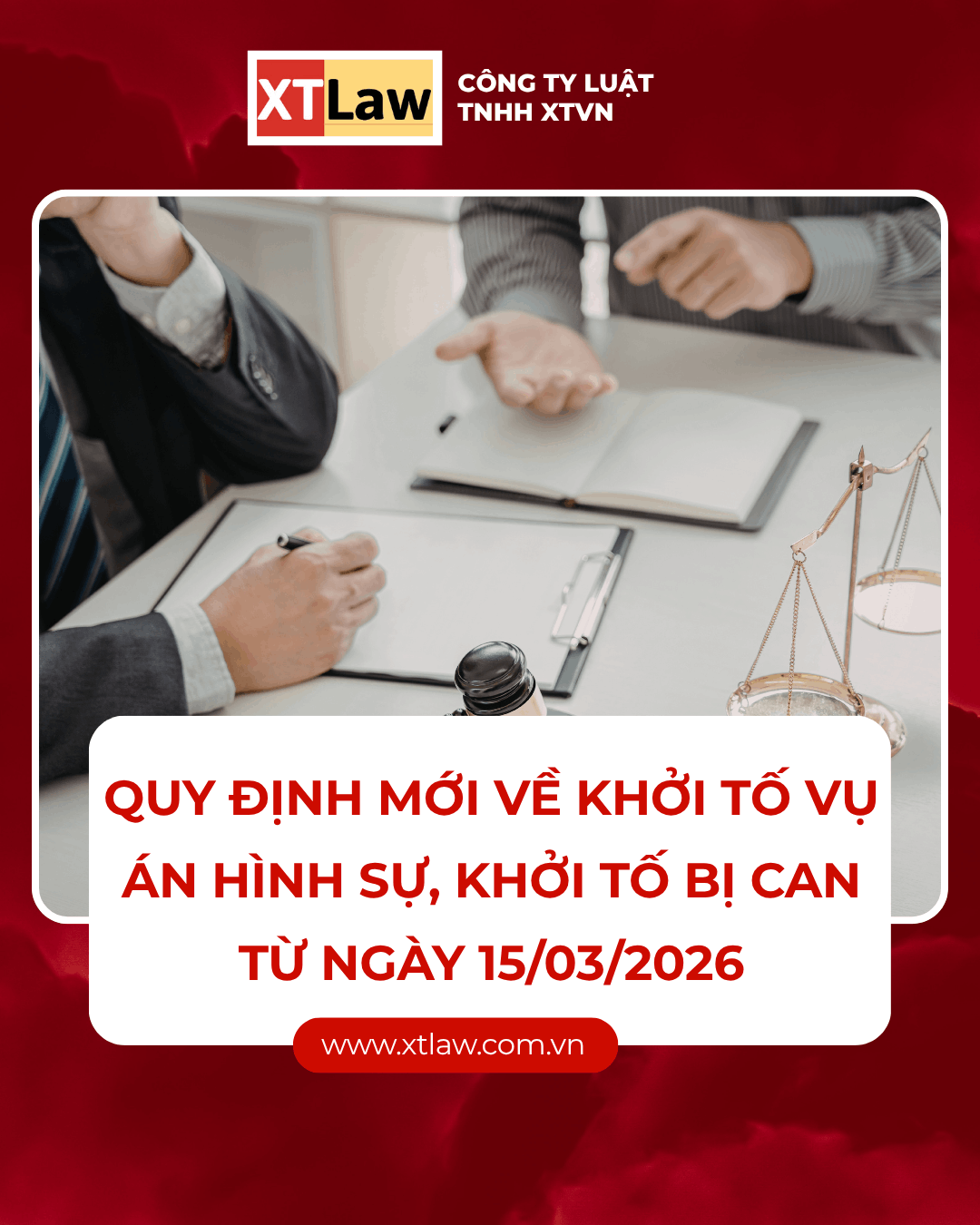 Quy định mới về khởi tố vụ án hình sự, khởi tố bị can từ ngày 15/03/2026