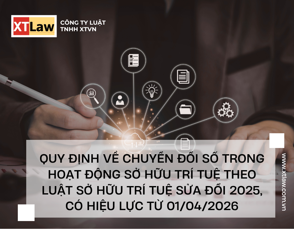 QUY ĐỊNH VỀ CHUYỂN ĐỔI SỐ TRONG HOẠT ĐỘNG SỞ HỮU TRÍ TUỆ THEO LUẬT SỞ HỮU TRÍ TUỆ SỬA ĐỔI 2025, CÓ HIỆU LỰC TỪ 01/04/2026