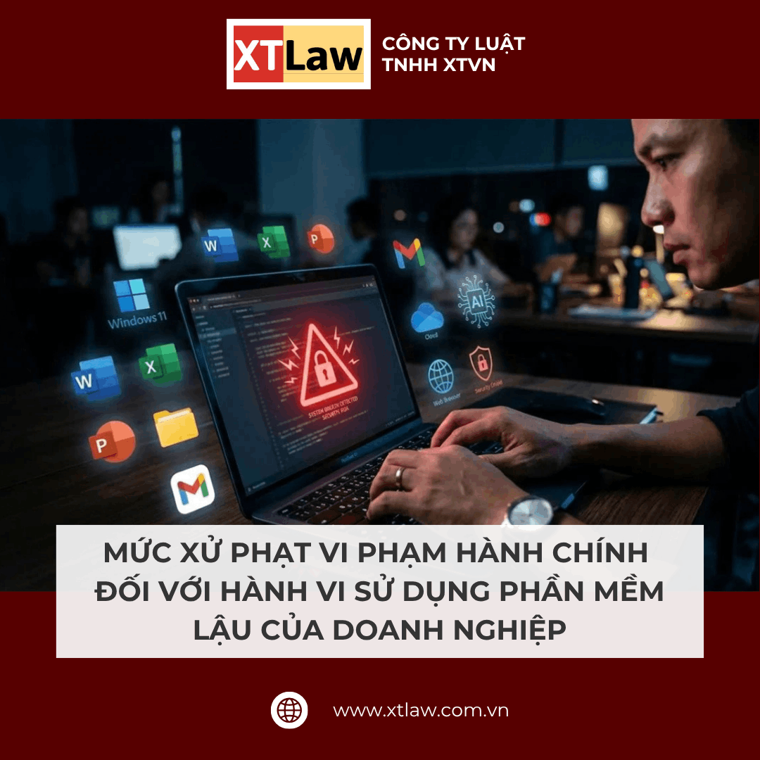 MỨC XỬ PHẠT VI PHẠM HÀNH CHÍNH ĐỐI VỚI HÀNH VI SỬ DỤNG PHẦN MỀM LẬU CỦA DOANH NGHIỆP